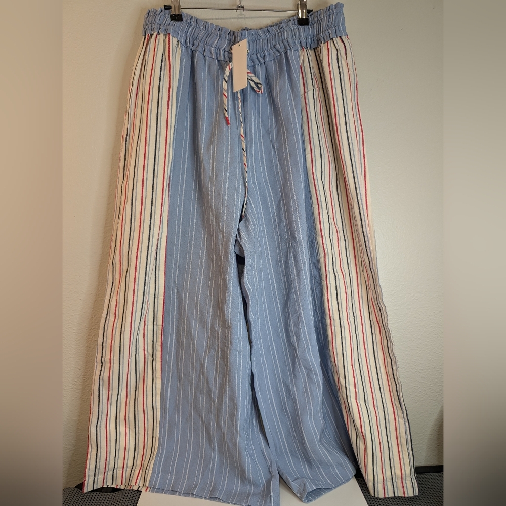 Skies are Blue High Waisted Wide Leg Cropped Pants Size 1XL
